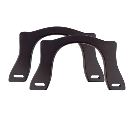 Bag handles, wooden, 11 x 19 cm