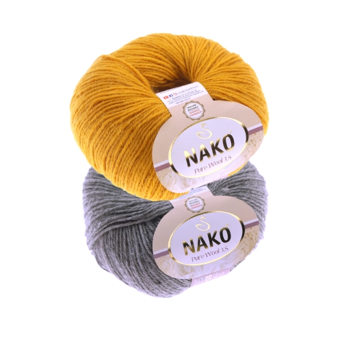 Täisvillane lõng Pure Wool 3,5, Nako, 50g = ca 175 m