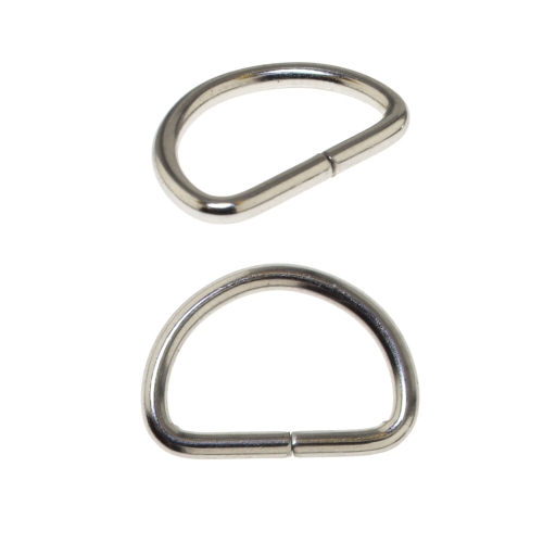 D-ring, half ring 20 mm х 17mm for tape width 10 mm - 12 mm