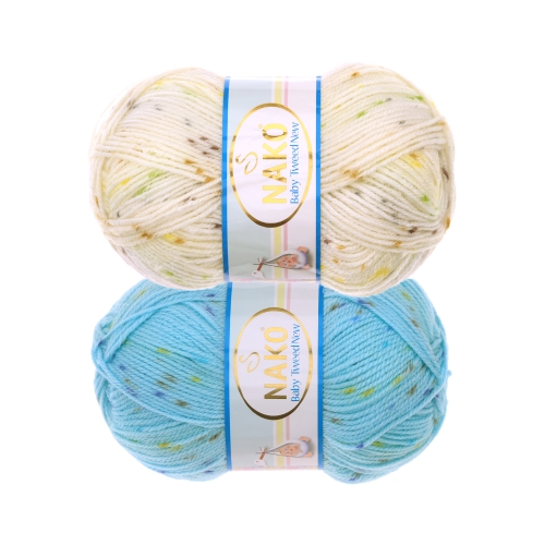 Pehme akrüüllõng Baby Tweed New, Nako, 100 g = 230 m
