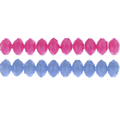 8mm Tahulised lapikud piimjad akrüülhelmed