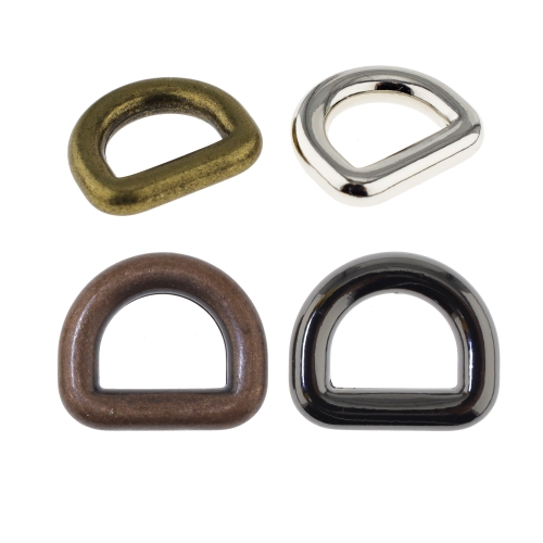 D-ring, half ring 17 mm x 15 for belt width 10 mm