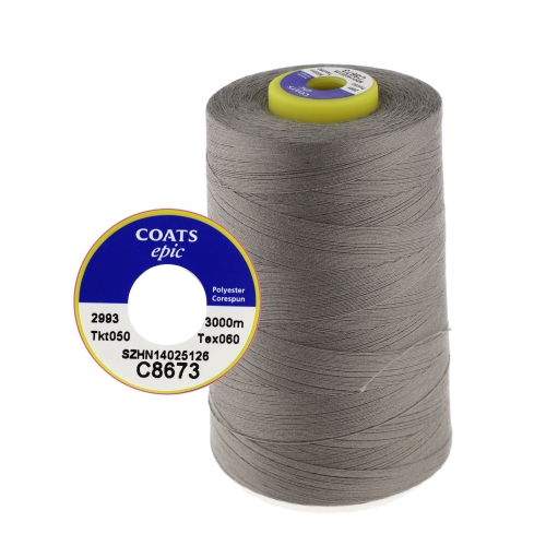 Polyesteri ompelulanka Coats Epic, No.50, Tex: 60, keerd: 20/2, 3000 m