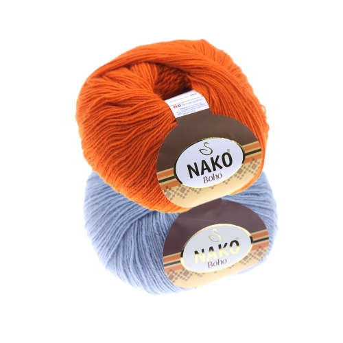  Villasesisaldusega sokilõng Boho, Nako, 100 g = 410 m