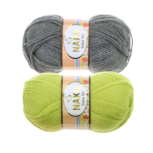 Pehme akrüüllõng Bebe 100, Nako, 100 g = 360 m