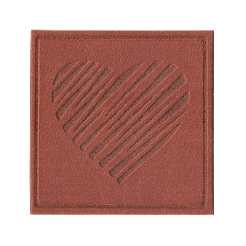 Õmmeldav kunstnahast aplikatsioon, 5,1 x 5,1 cm
