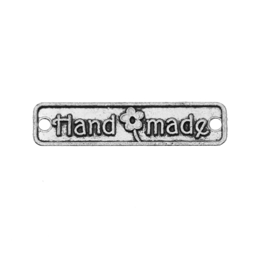 Piklik metallist naast "Handmade" 26 x 6 x 1,5 mm