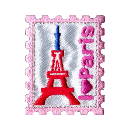 Embroidered Iron-On Patch, 4,4 x 3,5 cm, AU16