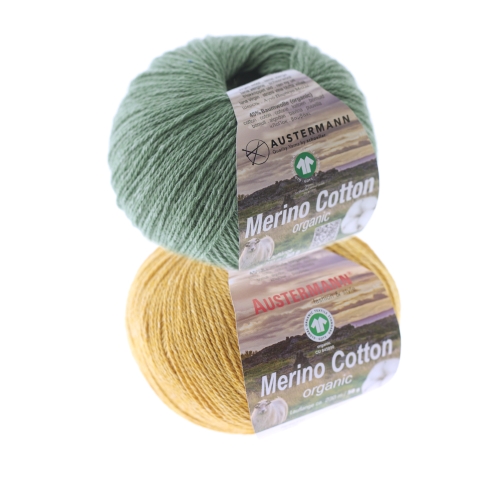 Meriinovilla ja puuvilla ÖKO - lõng Merino Cotton, Austermann