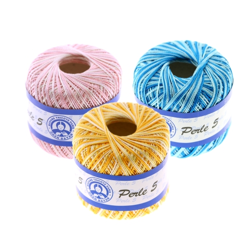 Pärlniit Perle 5 Color, Madame Tricote, Ne 5/2, Nm 8/2 