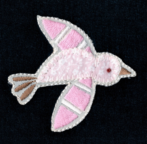 Silitettäva kangasmerkki, 5,8 x 5,4 cm, AN82