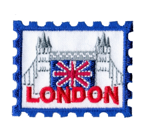 Embroidered Iron-On Patch, 4,4 x 3,5 cm, AU24