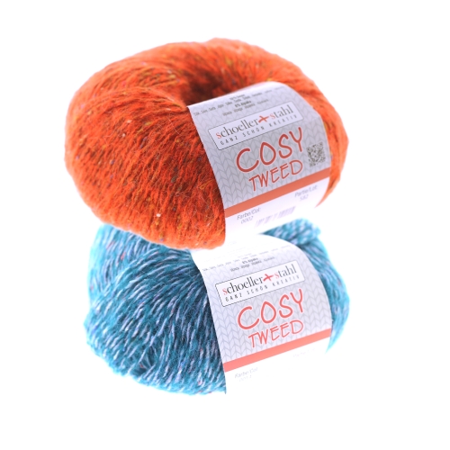 Siidi ja alpakavilla sisaldusega lõng Cosy Tweed, Schoeller, 50g = 165 m