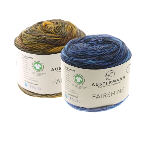 Pehme mahedaläikeline ÖKO - lõng Fairshine, Austermann, 100 g = 280 m 