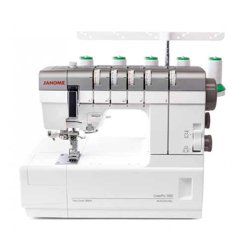 Bottom and top Cover Stitch Coverlock Machine Janome CoverPro 3000 Professional