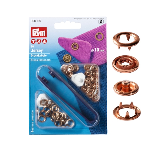 Rõngastrukid 10tk, ø10mm, Jersey, Prym