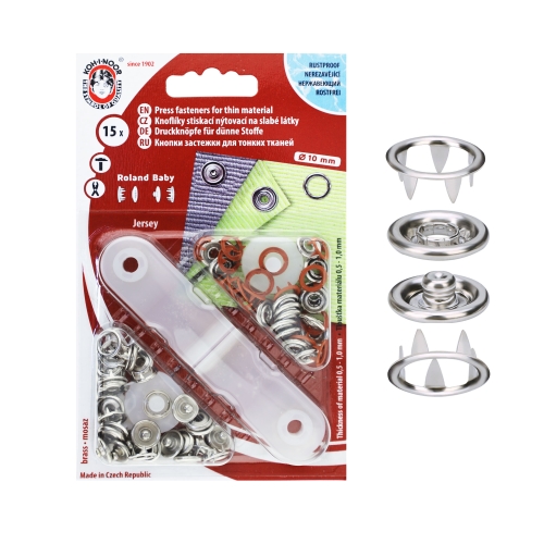 Rõngastrukid ø10 mm, 15 tk, Roland Baby, Koh-i-Noor (Tšehhi)