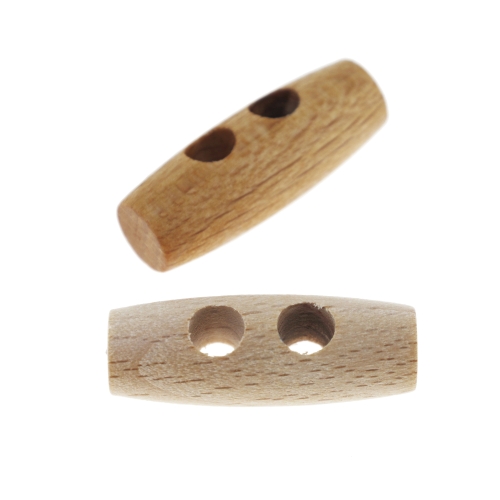 Kaheaugulised puitnööbid, pöörad, 30 x 10 mm