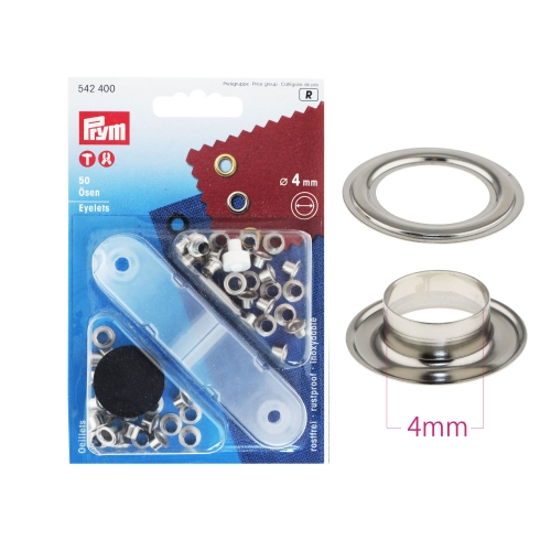 Öösid, augu läbimõõduga ø4 mm, 50 tk, Prym