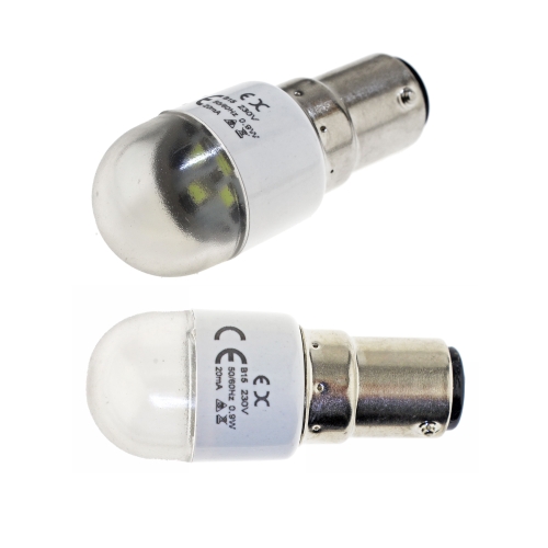 Tapiga ehk bajonettkinnitusega LED pirn 4 LED, 220V 
