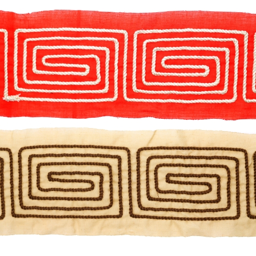 Pealeõmmeldud mustriga pael, 10 cm