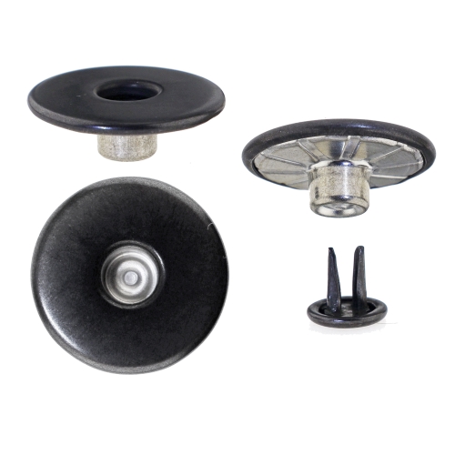 Metallist teksanööp, sileda pinnaga, ø22 mm, suurus: 34L