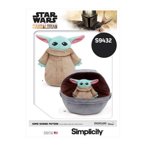 Simplicity lõikekomplekt S9432 Plush Grogu and Soft Space Pram