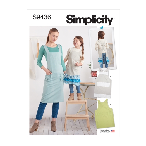 Simplicity lõikekomplekt S9436 Adults' and Children's Aprons