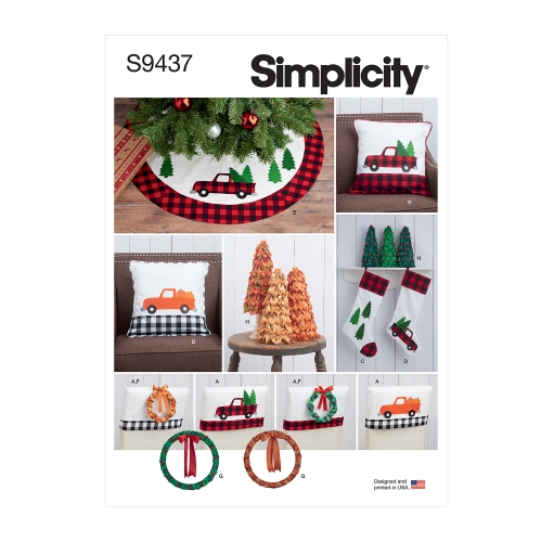 Simplicity lõikekomplekt S9437 Holiday Decorating