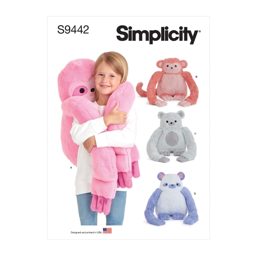 Simplicity lõikekomplekt S9442 Hugging Plush Animals
