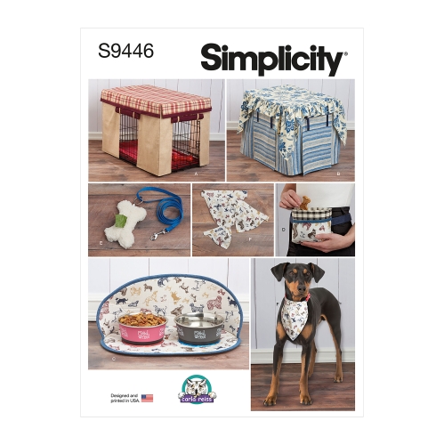 Simplicity lõikekomplekt S9446 Pet Crate Covers in Three Sizes and Accessories