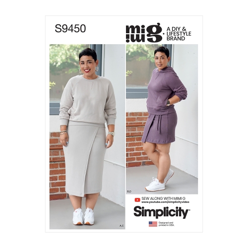 Simplicity lõikekomplekt S9450 Misses' Knit Tops and Skirts