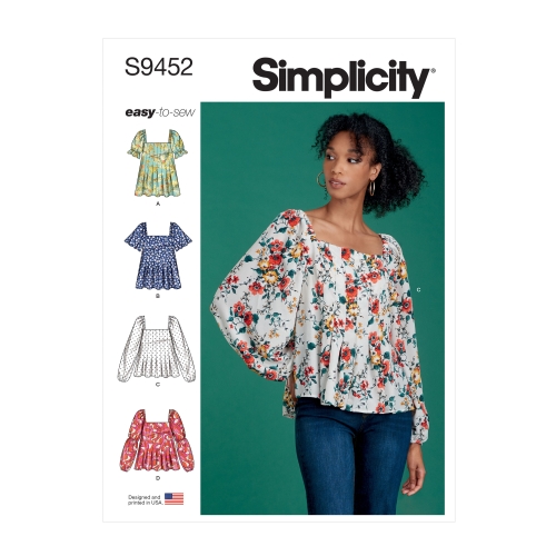 Simplicity lõikekomplekt S9452 Misses' Tops
