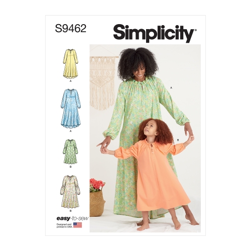 Simplicity lõikekomplekt S9462 Children's and Misses' Lounge Dress