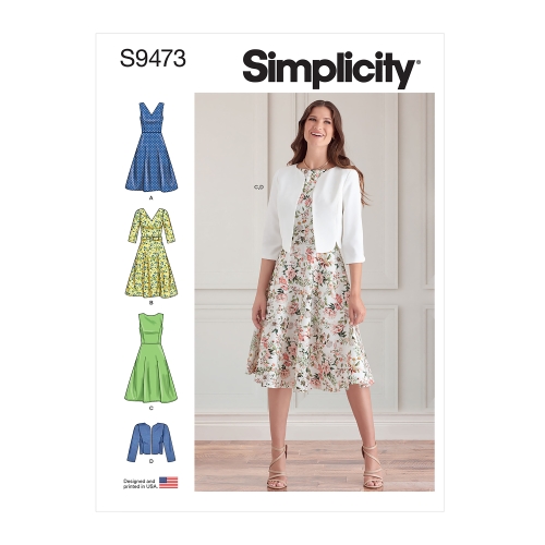 Simplicity lõikekomplekt S9473 Misses' Dresses and Jacket