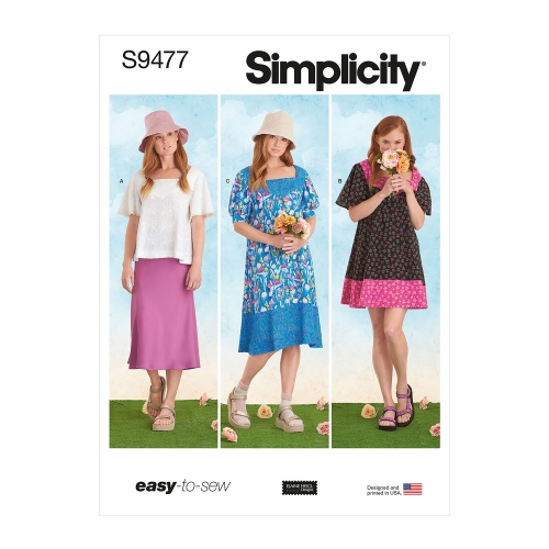 Simplicity lõikekomplekt S9477 Misses' Top and Dresses