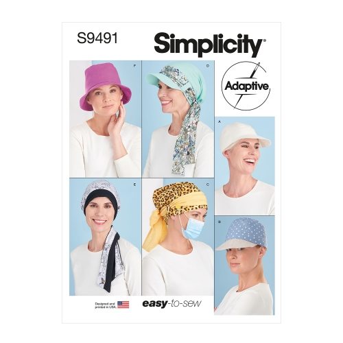 Simplicity lõikekomplekt S9491 Chemo Head Coverings