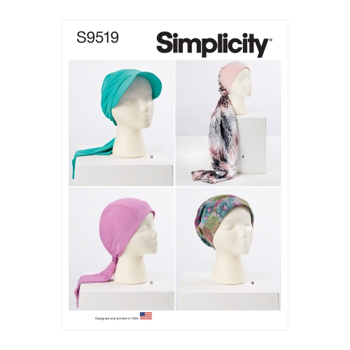 Simplicity lõikekomplekt Head Wraps and Hats SS9519A