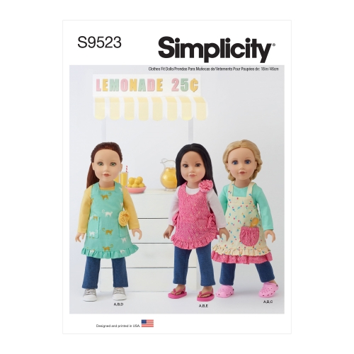 Simplicity lõikekomplekt 18" Doll Clothes SSS9523OS
