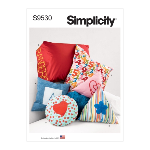 Simplicity lõikekomplekt Pillows in Three Sizes and Pillow Case SS9530OS