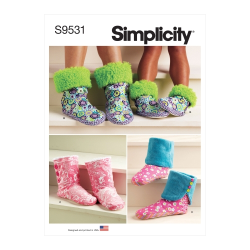Simplicity lõikekomplekt Slippers SS9531A