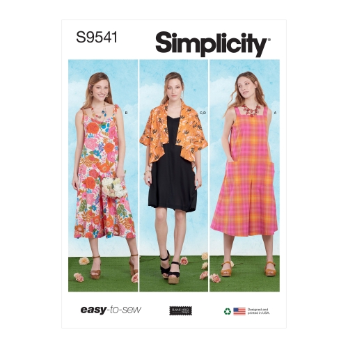 Simplicity lõikekomplekt Misses' Jumpsuits, Dress and Jacket, SS9541K5