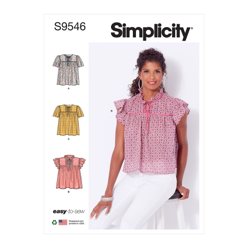 Simplicity Pattern Misses´ Tops, A (4-6-8-10-12-14-16), SS9546