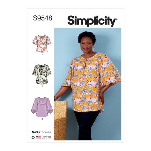 Simplicity lõikekomplekt Women's Top and Tunic, SS9548