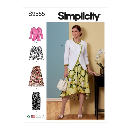Simplicity lõikekomplekt Misses' Jacket and Skirts, SS9555