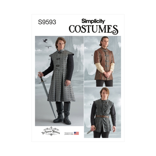 Simplicity lõikekomplekt Men's Coat, Jacket and Vest, SS9593