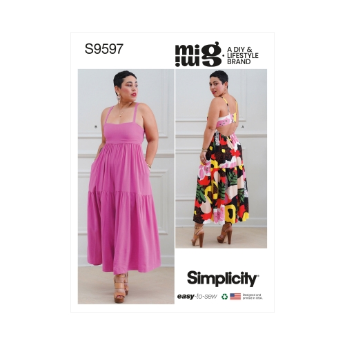 Simplicity lõikekomplekt Misses' Dress and Jumpsuit by Mimi G, SS9597