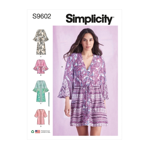 Simplicity lõikekomplekt Misses' Caftans and Wraps, SS9602