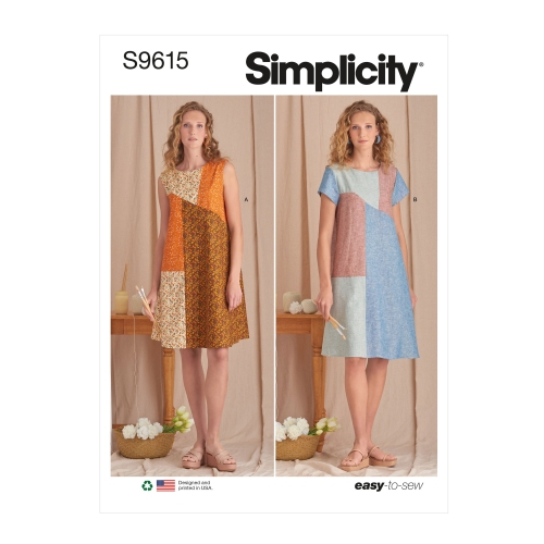 Simplicity lõikekomplekt Misses' Dresses, SS9615AA (XS-S-M-L-XL)