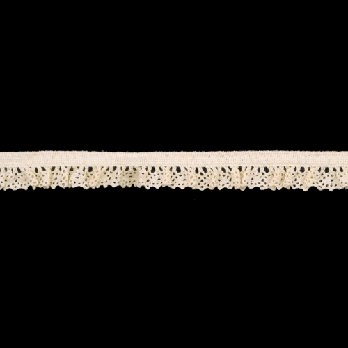 Kroogitud puuvillane pits laiusega 1,7 cm, PV20